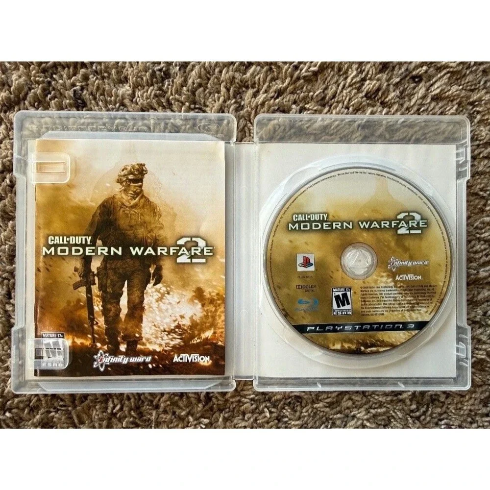Activision Call of Duty Modern Warfare 2 PS3 Video Game Disc Manual Included